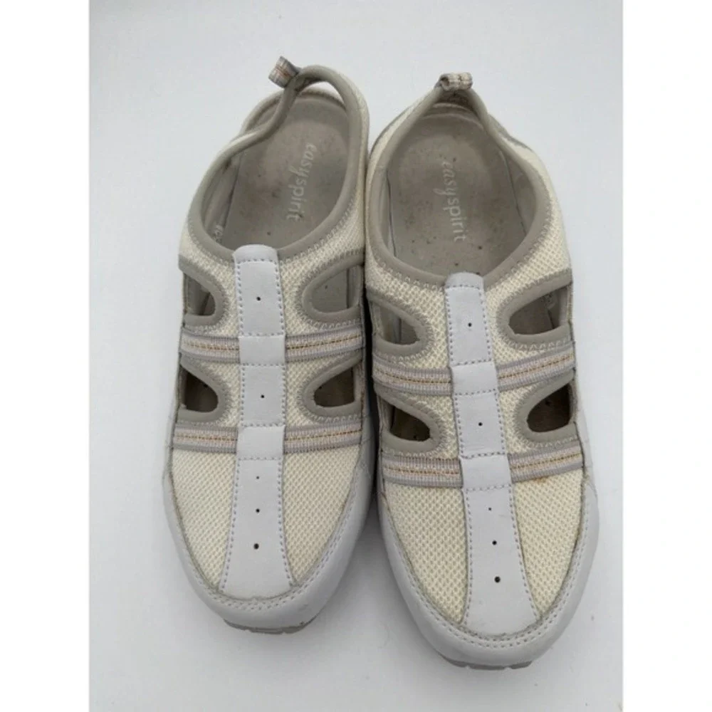 Easy Spirit Sesicilia Mary Jane Walking Shoes Womens 8.5M White Comfort.    1639